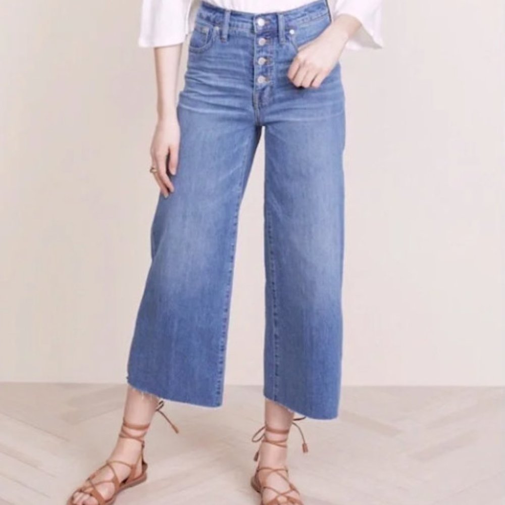Madewell Wide Leg Crop Jeans - Size 25